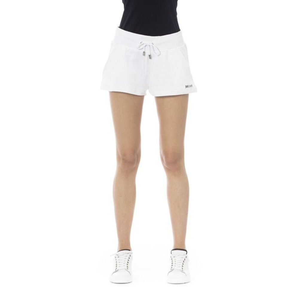 Just Cavalli White Cotton Women's Women's Sweatshorts